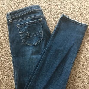 American Eagle Skinny Stretch Jeans in Dark Wash